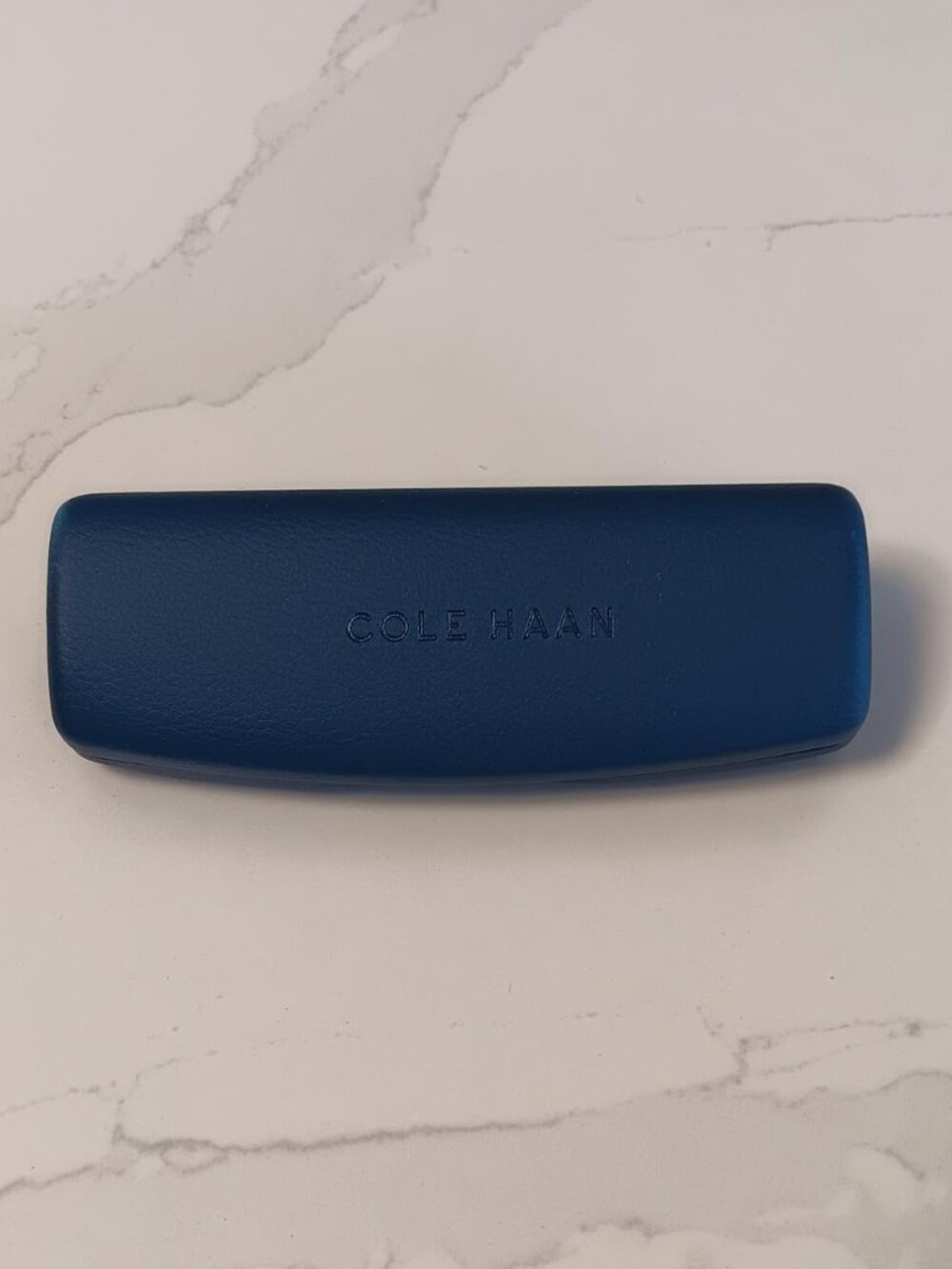 COLE HAAN Eyeglass or Sunglass Hard Shell Case Blue NEW